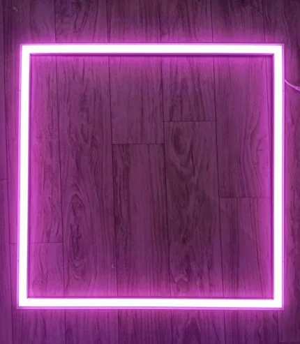 Vivid Background with Vertical Neon Frame Modern UAE